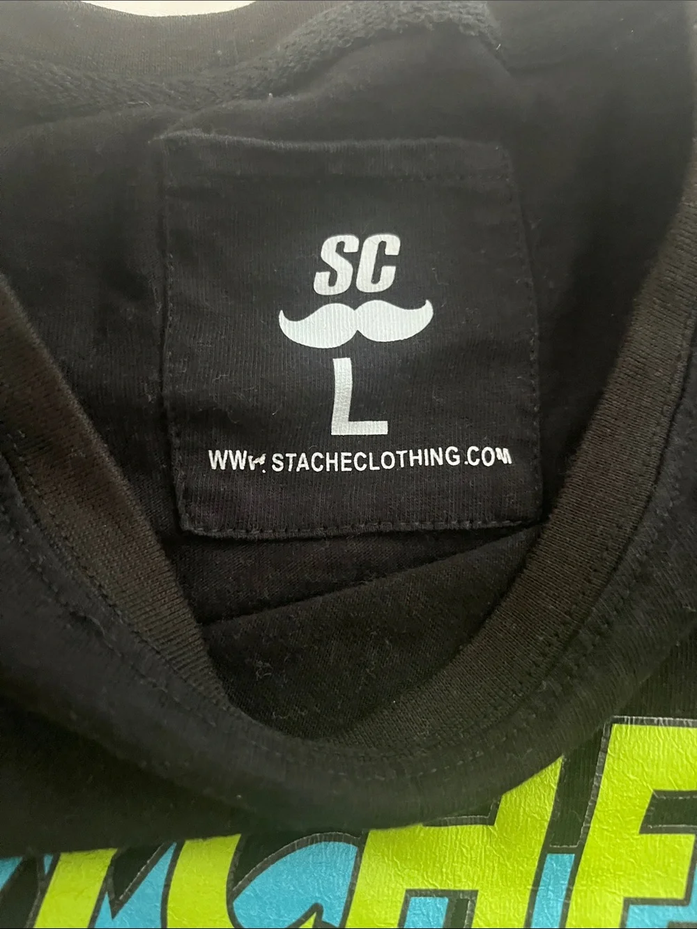 Nike Black Graphic Tee with Neon Drip Design